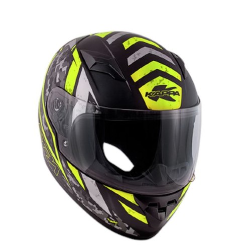 KAPPA 2024/12 KASK KJ04 EVO PROX JUNIOR INTEGRALNY FULLFACE KOLOR / CZARNY / ŻÓŁTY FLUO MATT ROZMIAR 50 / M (HOMOLOGACJA ECE 22R