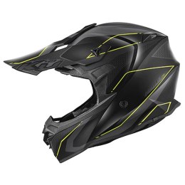 KAPPA 2024/12 KASK KV49 EVO CHASER CROSS KOLOR CZARNY SZARY ŻÓŁTY FLUO MATT ROZMIAR 54 / XS ( HOMOLOGACJA ECE 22R06 )