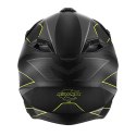 KAPPA 2024/12 KASK KV49 EVO CHASER CROSS KOLOR CZARNY SZARY ŻÓŁTY FLUO MATT ROZMIAR 54 / XS ( HOMOLOGACJA ECE 22R06 )