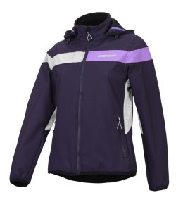 KENNY RACING KURTKA PRZECIWDESZCZOWA SOFTSHELL MODEL RACING WOMAN DAMSKA KOLOR NIEBIESKI/BIAŁY/FIOLETOWY ROZMIAR S