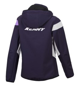 KENNY RACING KURTKA PRZECIWDESZCZOWA SOFTSHELL MODEL RACING WOMAN DAMSKA KOLOR NIEBIESKI/BIAŁY/FIOLETOWY ROZMIAR S