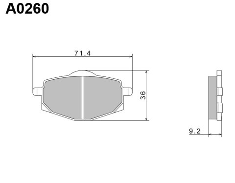 NISSIN 2024/10 KLOCKI HAMULCOWE KH101 PREMIUM SEMI-METALLIC (SPIEK METALICZNY) (ECE R90) (MADE IN JAPAN)