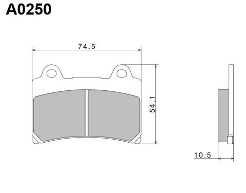 NISSIN 2024/10 KLOCKI HAMULCOWE KH123 PREMIUM SEMI-METALLIC (SPIEK METALICZNY) (ECE R90) (MADE IN JAPAN)