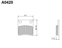 NISSIN 2024/10 KLOCKI HAMULCOWE KH257 PREMIUM SEMI-METALLIC (SPIEK METALICZNY) (ECE R90) (MADE IN JAPAN)