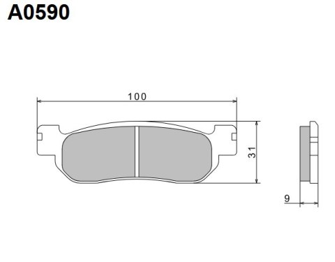 NISSIN 2024/10 KLOCKI HAMULCOWE KH275 PREMIUM SEMI-METALLIC (SPIEK METALICZNY) (ECE R90) (MADE IN JAPAN)