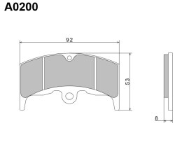 NISSIN 2024/10 KLOCKI HAMULCOWE KH80 PREMIUM SEMI-METALLIC (SPIEK METALICZNY) (ECE R90) (MADE IN JAPAN)