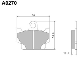 NISSIN 2024/10 KLOCKI HAMULCOWE KH81 PREMIUM SEMI-METALLIC (SPIEK METALICZNY) (ECE R90) (MADE IN JAPAN)