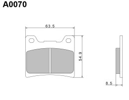 NISSIN 2024/10 KLOCKI HAMULCOWE KH88 PREMIUM SEMI-METALLIC (SPIEK METALICZNY) (ECE R90) (MADE IN JAPAN)