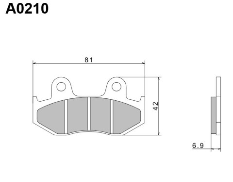 NISSIN 2024/10 KLOCKI HAMULCOWE KH92 / KH323 PREMIUM SEMI-METALLIC (SPIEK METALICZNY) (ECE R90) (MADE IN JAPAN)