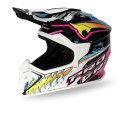 PROGRIP 2024/11 KASK CROSS DZIECIĘCY PG3009 JURASSIC JUNIOR/KID KOLOR BIAŁY/CZARNY/RÓŻOWY/SELEDYNOWY ROZM. XL (3009-382) ( HOMOL