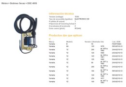 DZE CEWKA ZAPŁONOWA YAMAHA YZ 125 77-82, YZ 250 76-82 (2X6-82310-10) (565-82310-10)