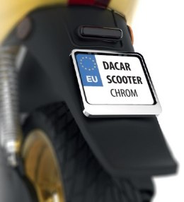 BIKETEC RAMKA DO TABLICY (NA TABLICĘ) REJESTRACYJNEJ SKUTER/SCOOTER KOLOR CHROM