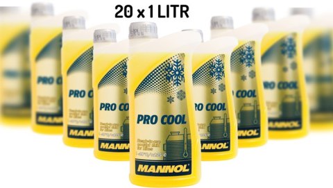 MANNOL PŁYN DO CHŁODNIC PRO COOL 1L MOTOCYKLOWY (-40ST.C/+135ST.C) GOTOWY DO UŻYCIA - KARTON 20 SZT. (PAKIET)