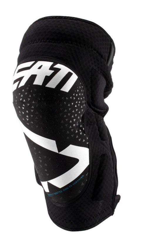 LEATT NAKOLANNIKI OCHRANIACZE KOLAN 3DF 5.0 ZIP KNEE GUARD WHITE/BLACK KOLOR BIAŁY/CZARNY ROZMIAR L/XL