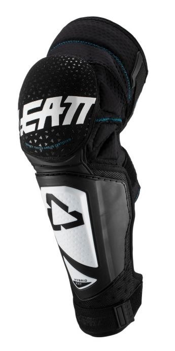 LEATT NAKOLANNIKI OCHRANIACZE KOLAN 3DF HYBRID EXT KNEE AND SHIN GUARD WHITE/BLACK KOLOR BIAŁY/CZARNY ROZMIAR XXL