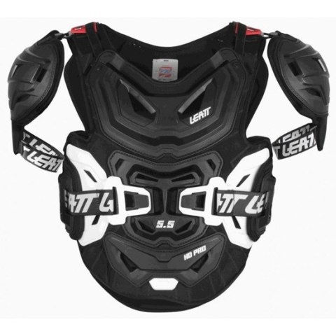 LEATT OSŁONA KLATKI PIERSIOWEJ (BUZER) CHEST PROTECTOR 5.5 PRO HD BLACK KOLOR CZARNY ROZMIAR UNIWERSALNY