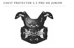 LEATT OSŁONA KLATKI PIERSIOWEJ (BUZER) CHEST PROTECTOR 5.5 PRO HD JUNIOR (DZIECIĘCA) KOLOR CZARNY/BIAŁY