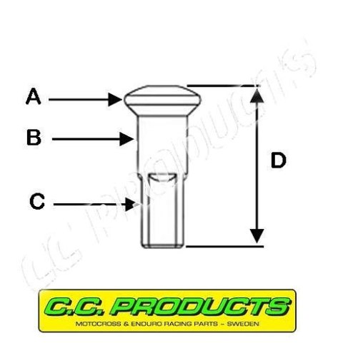 CC NYPEL 8G/300 (3,96MM GWINT, 7,6MM GŁÓWKA) (CC PRODUCTS)