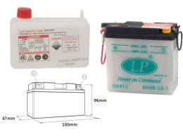 LANDPORT AKUMULATOR 6N4B-2A3 (MD 6N4B-2A-3) 6V 4AH 100X47X96 OBSŁUGOWY - ELEKTROLIT OSOBNO (4) UE2019/1148