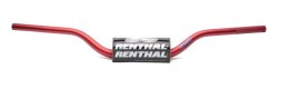 RENTHAL KIEROWNICA 1,1/8 CALA (28,6MM) MX FATBAR HANDLEBAR RC WYSOKA HIGH RED KOLOR CZERWONY Z GĄBKĄ