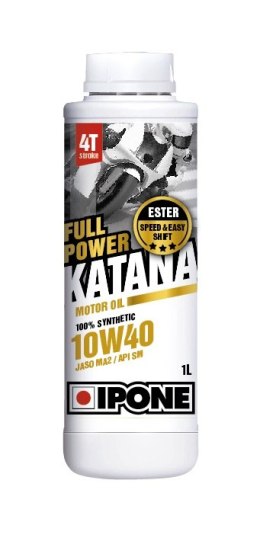 IPONE FULL POWER KATANA 10W40 OLEJ SILNIKOWY 100 % SYNTETYK 1L (ESTER, MA2) (AKC) (15)