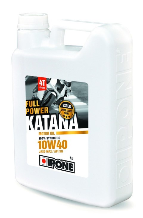 IPONE FULL POWER KATANA 10W40 OLEJ SILNIKOWY 100 % SYNTETYK 4L (ESTER MA2) (AKC) (6)