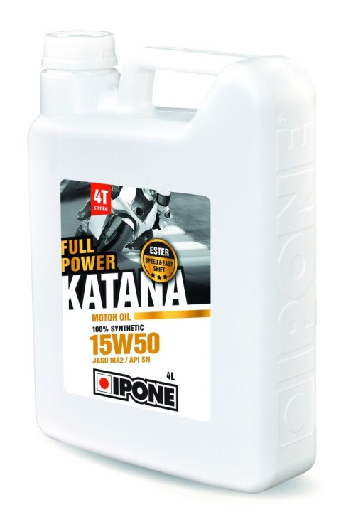 IPONE FULL POWER KATANA 15W50 OLEJ SILNIKOWY 100 % SYNTETYK 4L (ESTER, MA2) (AKC) (6)