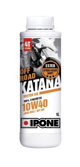 IPONE KATANA OFF ROAD 10W40 OLEJ SILNIKOWY 100% SYNTETYK 1L (ESTER, MA2) (AKC) (15)