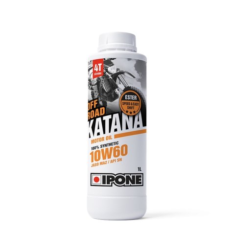 IPONE KATANA OFF ROAD 10W60 OLEJ SILNIKOWY 100% SYNTETYK 1L (ESTER, MA2) (AKC) (15)