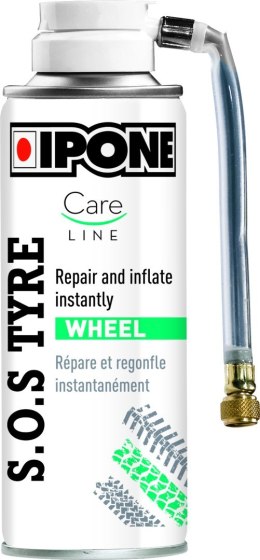 IPONE SOS TYRE SPRAY DO PRZEBITYCH OPON MOTO 200ML (CARELINE) - ZASTEPUJE IP760 (12)