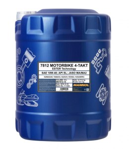 MANNOL OLEJ SILNIKOWY 4T MOTORBIKE 10W40 10L ESTER + MA2 SYNTETYK (7812) (API SN)