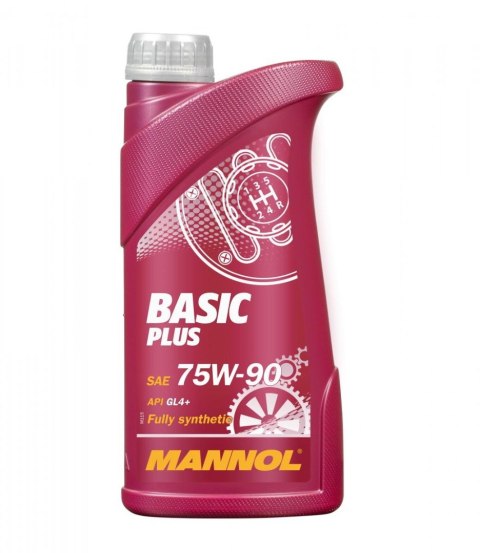 MANNOL BASIC PLUS 75W90 API GL4+ OLEJ PRZEKŁADNIOWY SYNTETYCZNY 1L (75W-90)