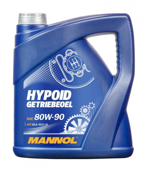 MANNOL HYPOID GETRIEBEOEL 80W90 API GL4/GL5 LS- OLEJ PRZEKŁADNIOWY MINERALNY 4L (80W-90)