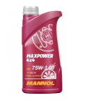 MANNOL MAXPOWER 4X4 75W140 API GL5- OLEJ PRZEKŁADNIOWY SYNTETYCZNY 1L (75W-140)