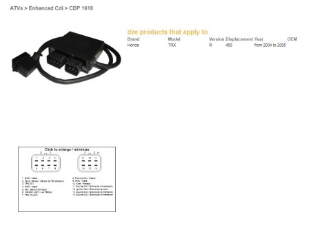 DZE MODUŁ ZAPŁONU CDI HONDA TRX 450R '04-05