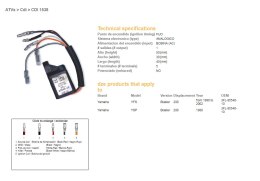 DZE MODUŁ ZAPŁONU CDI YAMAHA YFS200 BLASTER 90-02