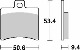 SBS PROMOCJA KLOCKI HAMULCOWE KH298 MAXI CARBON TECH KOLOR CZARNY