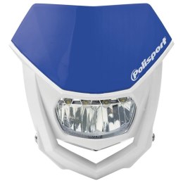 POLISPORT PROMOCJA LAMPA PRZEDNIA UNIWERSALNA HALO Z ŻARÓWKĄ LED KOLOR NIEBIESKI YAMAHA