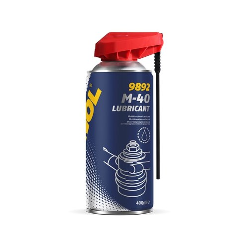 MANNOL M-40 LUBRICANT - ŚRODEK WIELOFUNKCYJNY 400ML (SMARUJE, CZYŚCI, OCHRONA PRZED RDZĄ) (9892)