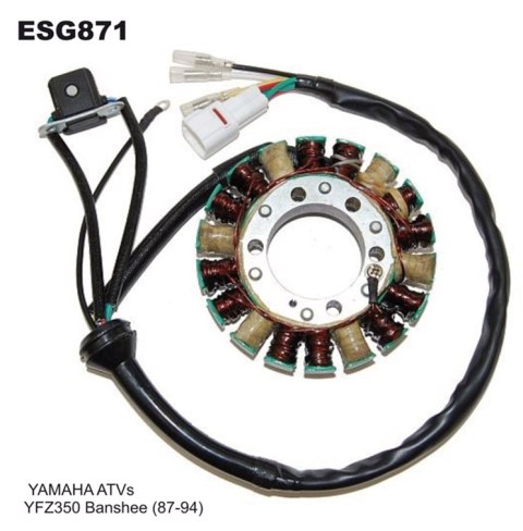 ELECTROSPORT UZWOJENIE ALTERNATORA (STATOR) YAMAHA YFZ 350 BANSHEE (87-94) ( Z IMPULSATOREM)