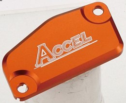 ACCEL POKRYWA POMPY HAMULCOWEJ PRZÓD KTM (BREMBO) SX/EXC DO 2013 KOLOR POMARAŃCZOWY