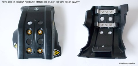 CYCRA WYPRZEDAŻ OSŁONA POD SILNIK FULL ARMOR SKID PLATE KTM SXF/SX-F/XCF/XC-F/EXC/EXC-F 250-350 '16-'18 KOLOR CZARNY