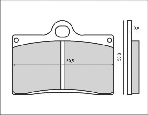 BRENTA KLOCKI HAMULCOWE KH095 (ORGANIC) BREMBO, PRZÓD