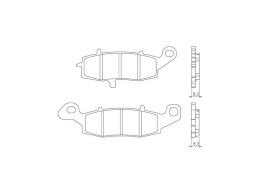 BRENTA KLOCKI HAMULCOWE KH231 SPIEK METALICZNY (ZŁOTE) (FT 4091)