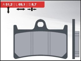 BRENTA KLOCKI HAMULCOWE KH252 / KH380 (ORGANIC)