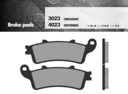 BRENTA KLOCKI HAMULCOWE KH281 / KH261 SPIEK METALICZNY (ZŁOTE) (GRUBOŚĆ 9,5MM) (FT 4023)