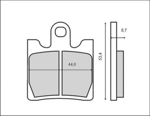 BRENTA KLOCKI HAMULCOWE KH283 / KH423 (ORGANIC)