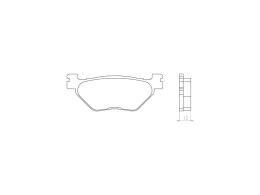 BRENTA KLOCKI HAMULCOWE KH319 SPIEK METALICZNY (ZŁOTE) (FT 4058)