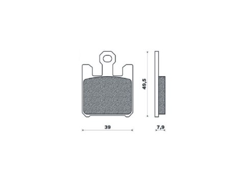 BRENTA KLOCKI HAMULCOWE KH369/4 SPIEK METALICZNY (ZŁOTE) (FT 4119)