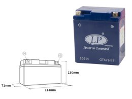 LANDPORT AKUMULATOR ŻELOWY GTX7-3 (MG LTX7-3) 12V 6AH 114X71X131 BEZOBSŁUGOWY - ZALANY - ZASTĘPUJE GTX7LBS L (10)